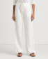 Wide-Leg Linen Pants