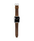 Фото #5 товара Unisex Ashby Brown Genuine Leather Universal Smart Watch Strap 22mm