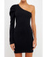 ფოტო #1 პროდუქტის Women's Puff Sleeve One Shoulder Dress