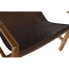 Armchair DKD Home Decor Natural Dark brown Teak 66 x 73 x 77 cm