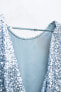 Фото #8 товара Короткое платье с пайетками ZARA