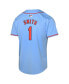 Фото #2 товара Big Boy's and Girl's Ozzie Smith Light Blue St. Louis Cardinals Alternate Cooperstown Collection Limited Jersey