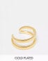 Фото #1 товара Lost Souls stainless steel 18ct gold plated double row ring