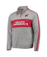 Фото #3 товара Men's Heathered Gray Arizona Cardinals Mario Quarter-Zip Jacket