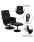 Фото #11 товара Massaging Multi-Position Recliner And Ottoman With Wrapped Base