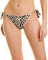 Фото #1 товара Montce Scrunch Tie-Up String Bikini Bottom Women's Brown Xl