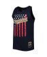 Фото #3 товара Men's Navy Cleveland Guardians Cooperstown Collection Stars and Stripes Tank Top
