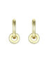 Фото #2 товара 14K Gold Plated Round Cubic Zirconia Small Hoop Earrings