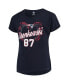 ფოტო #3 პროდუქტის Big Girls Rob Gronkowski Navy New England Patriots Sonic Heart Player Name and Number Dolman T-shirt