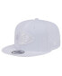 Фото #1 товара Men's Kansas City Chiefs Main White on White 9FIFTY Snapback Hat