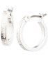 ფოტო #2 პროდუქტის Extra-Small Logo Hoop Earrings, 0.47"