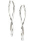 ფოტო #5 პროდუქტის Figure 8 Hoop Earrings in 14k Gold Vermeil, 2-1/2" (Also in Sterling Silver)