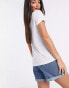 Фото #2 товара ASOS DESIGN Tall relaxed v neck t-shirt in white