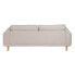 3-Seater Sofa Beige 216 x 90 x 82 cm