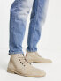 Фото #1 товара ASOS DESIGN desert boots in stone suede with leather detail