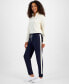 Women's Drawstring Side-Striped Jogger Pants