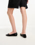 Bershka ballet pumps in black