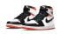 Фото #4 товара Кроссовки Nike Air Jordan 1 Retro High Electro Orange (Черно-белый)