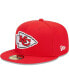 Фото #3 товара Men's Red Kansas City Chiefs Camo Undervisor 59FIFTY Fitted Hat