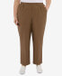 ფოტო #1 პროდუქტის Plus Size Signature Fit Textured Trouser Short Length Pants