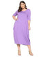 Plus Size Evelyn Bubble Hem Pocket Dress