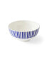 Фото #9 товара Blue Italian Steccato Rimless Bowls, Set of 4