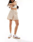 Фото #4 товара JJXX linen blend pull on shorts in beige