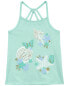 Kid Seashell Print Graphic Tank 6-6X