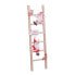 Фото #1 товара Новогоднее украшение Разноцветный Деревянный лестница Дед Мороз 12 x 1,8 x 42 cm