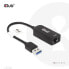 Фото #3 товара Club 3D USB 3.2 Gen1 Type A to RJ45 2.5Gbps Adapter - Wired - USB - Ethernet - 2500 Mbit/s - Black