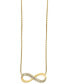 Фото #1 товара EFFY Collection eFFY® Diamond Infinity Pendant Necklace (1/8 ct. t.w.) in 14k Rose Gold