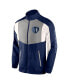 Men's Navy Sporting Kansas City Net Goal Raglan Full-Zip Track Jacket