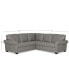Фото #12 товара Orid 2-Pc. "L"-Shaped Leather Roll Arm Sectional , Created for Macy's