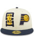 Фото #3 товара Men's Cream, Navy Indiana Pacers 2022 NBA Draft 59FIFTY Fitted Hat