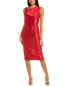 Фото #1 товара Oscar De La Renta Asymmetrical Silk-Blend Sheath Dress Women's