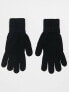 Tommy Jeans flag logo gloves in black