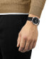 ფოტო #5 პროდუქტის Men's Swiss Automatic Classic Dream Black Leather Strap Watch 42mm