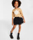 Фото #1 товара Holiday Lane Little Girls Snowflake Crewneck Sweater, Created for Macy's