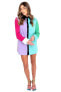 Women's David Multi Colorblock Shirt Dress