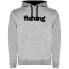 KRUSKIS Word Fishing Two-Colour hoodie Серо-черный, S - фото #3