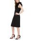 Фото #2 товара Women's Ruffled-Shoulder Sleeveless Dress