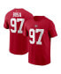 Фото #1 товара Men's Nick Bosa Scarlet San Francisco 49ers Player Name and Number T-shirt