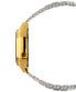 ფოტო #2 პროდუქტის Women's Digital Vintage Gold-Tone Stainless Steel Bracelet Watch 39x39mm LA680WGA-9MV