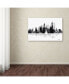 Фото #3 товара Marlene Watson 'New York New York Skyline BG-1' Canvas Art - 16" x 24"