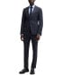 ფოტო #2 პროდუქტის Men's Micro-Patterned Slim-Fit Trousers