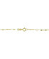 ფოტო #5 პროდუქტის Double Bead Adjustable 18" Lariat Necklace in 10k Gold