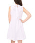 Petite High-Neck Panel-Front Sleeveless Shift Dress