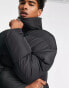 COLLUSION padded puffer jacket in black