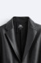 Oversize leather effect blazer - limited edition