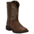 Justin Boots Inji Embroidered Square Toe Cowboy Womens Brown Casual Boots GY998
